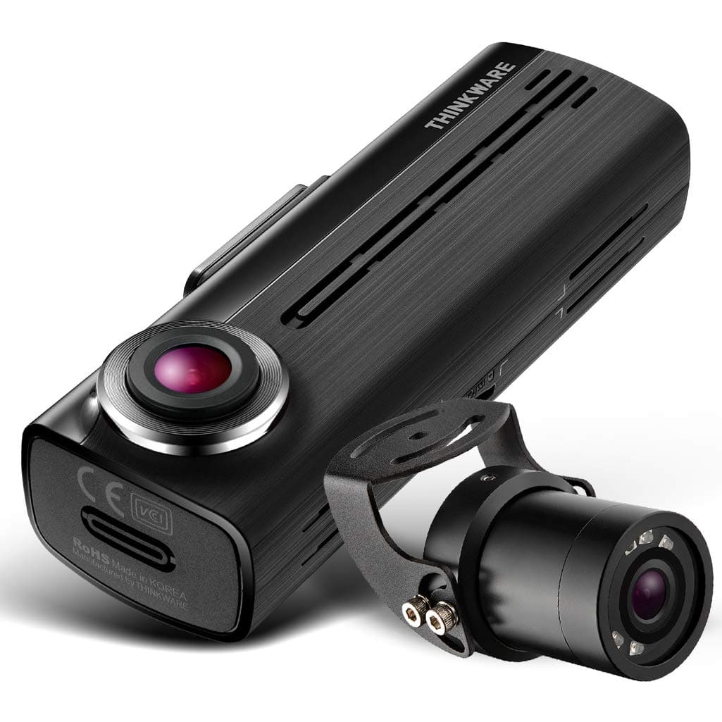 Thinkware F200 Car Dash Cam 2CH Front & Rear 16GB Full HD 1080p with Rear External Camera, Built-in Wi-Fi, Hardwiring Cable Included