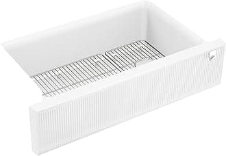 KOHLER Cairn Undermount Single-bowl Farmhouse Kitchen Sink With Fluted Design