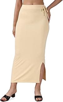 COCOFAB Lycra Saree Shapewear Petticoat for Women, Cotton Blended,Petticoat,Skirts for Women,Shape Wear Dress for Saree