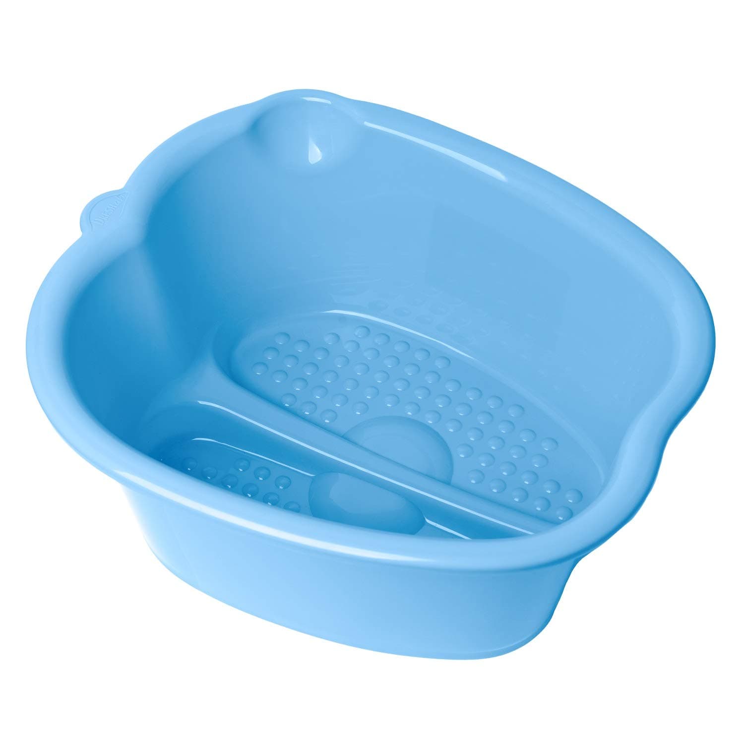 DRESHah XLarge Blue Foot Bath Tub - Thick Sturdy Plastic Pedicure Spa and Massage for Soaking Feet, Toenails, and Ankles with Epsom Salts or Essential Oils. Helps with Callus, Fungus and Dead Skin