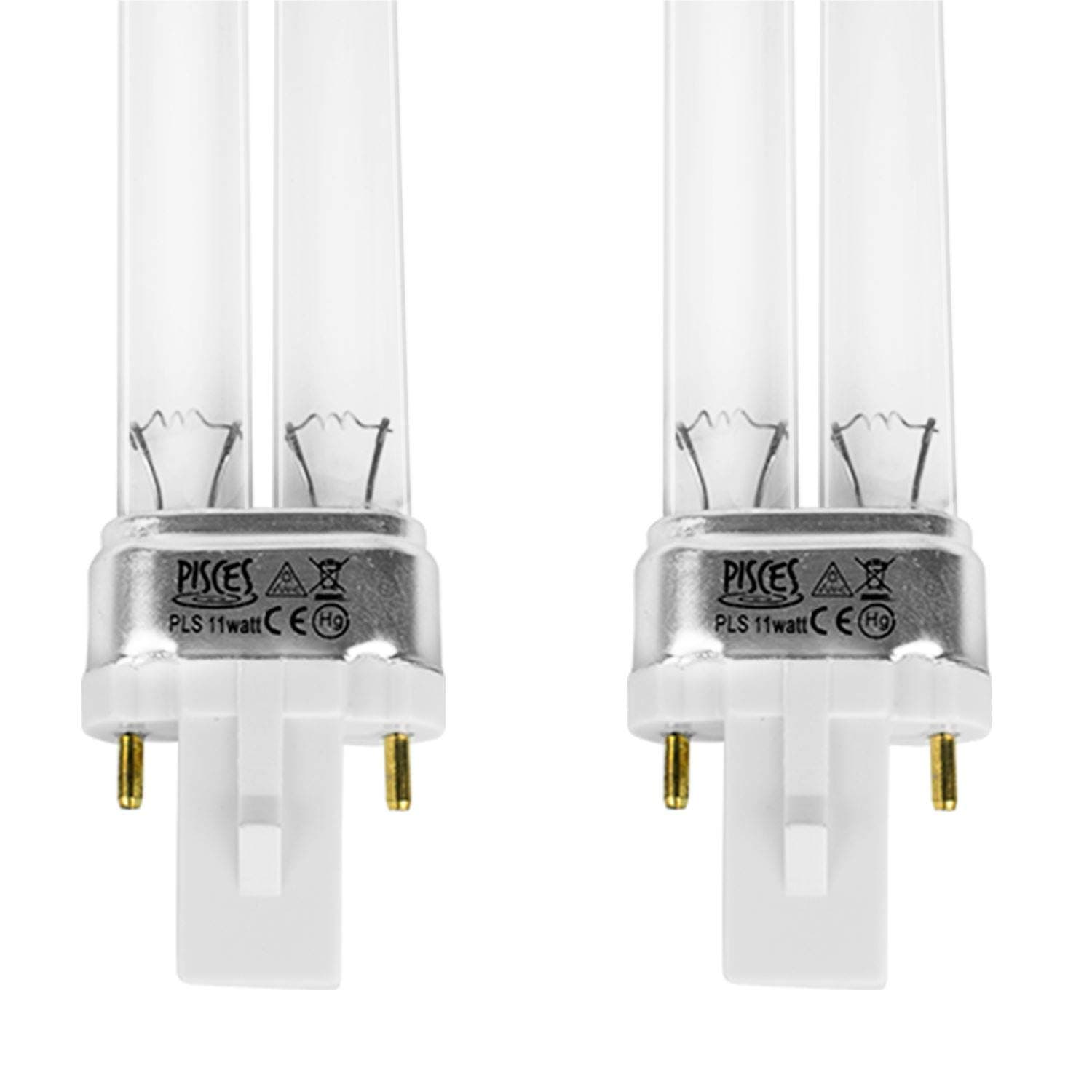Pisces Twin Pack 11w (watt) PLS Replacement UV Bulb Lamp for Pond Filter UVC