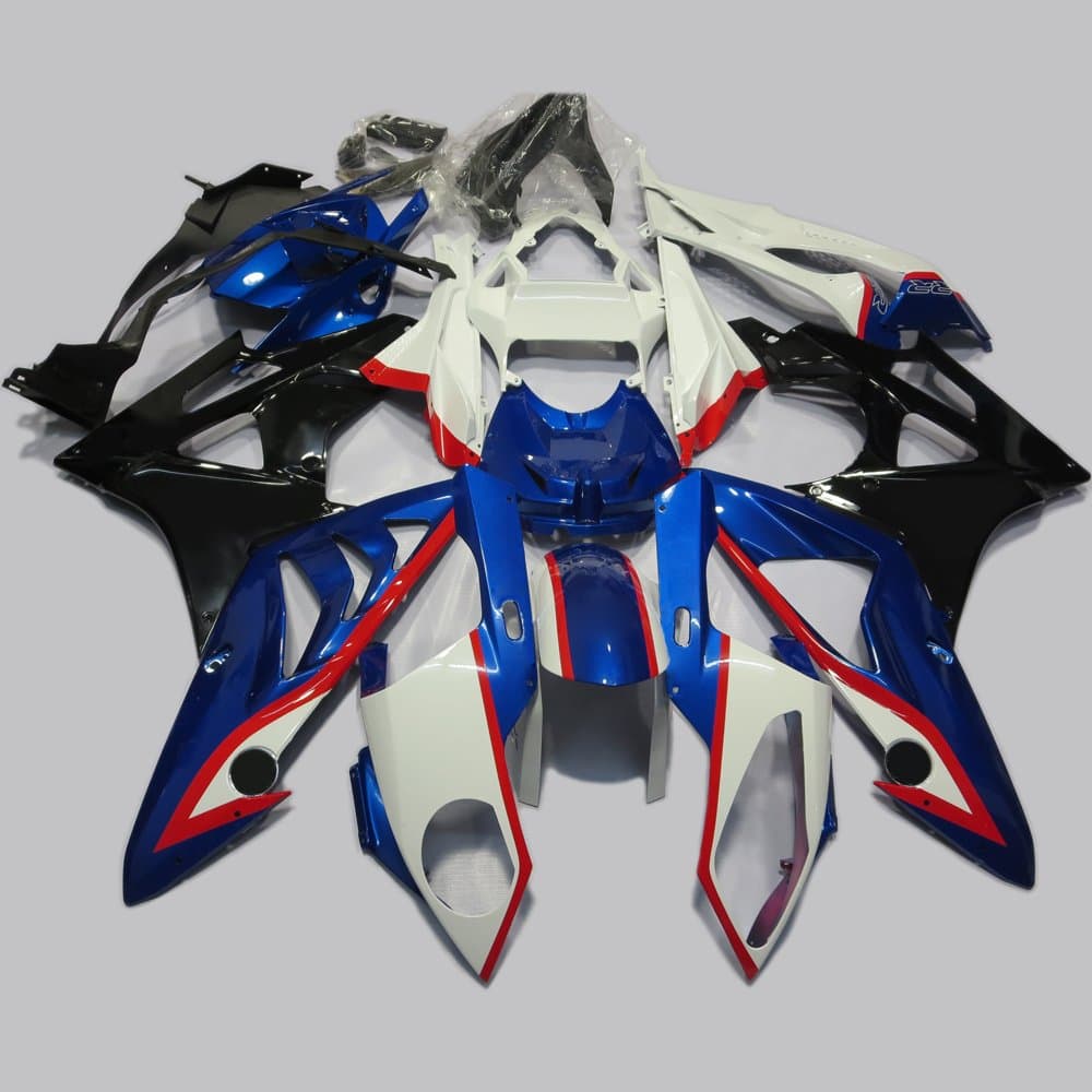 ABS Injection Molding - Deep Blue & Black Fairing Kit for 2012 2013 BMW S1000RR