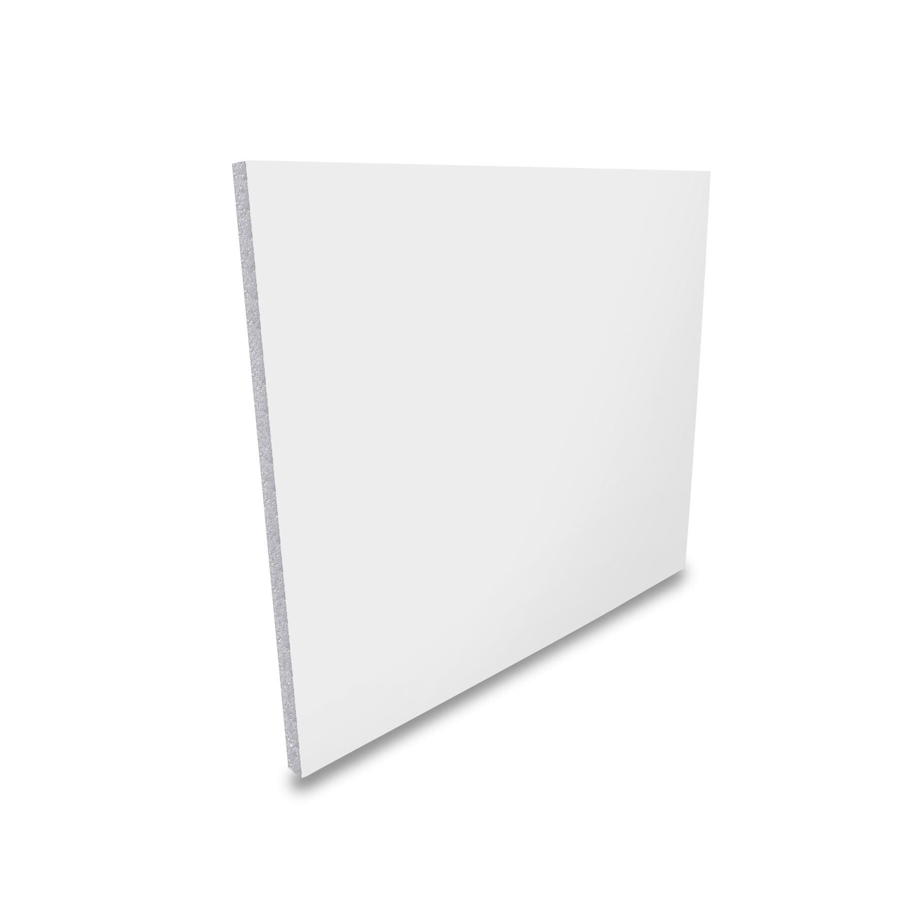 White UPVC Flat Door Panel (W: 750mm x H: 750mm x D:20mm) 20mm Thick Plastic Half Foam Filled