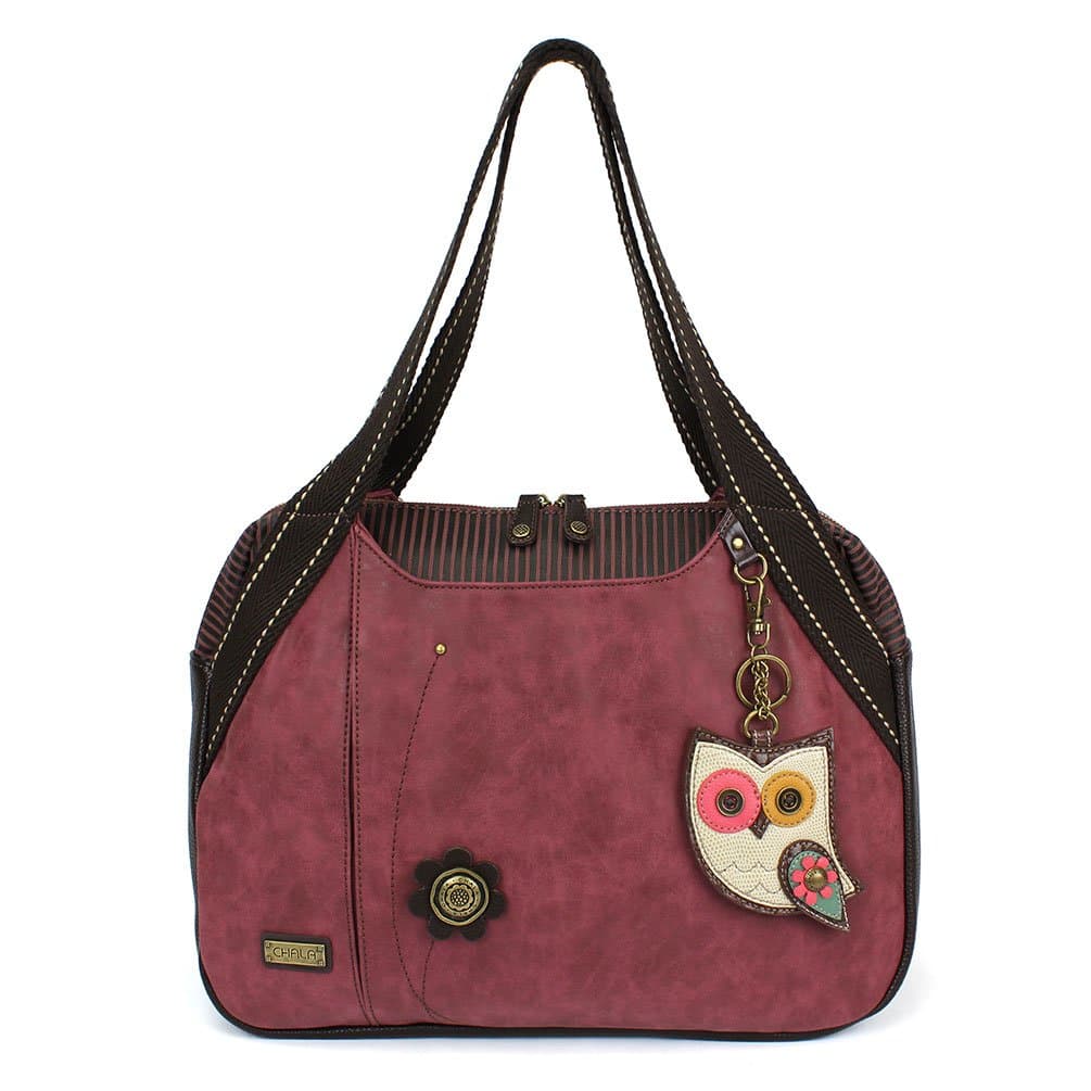 Bowling Tote Bag Burgundy