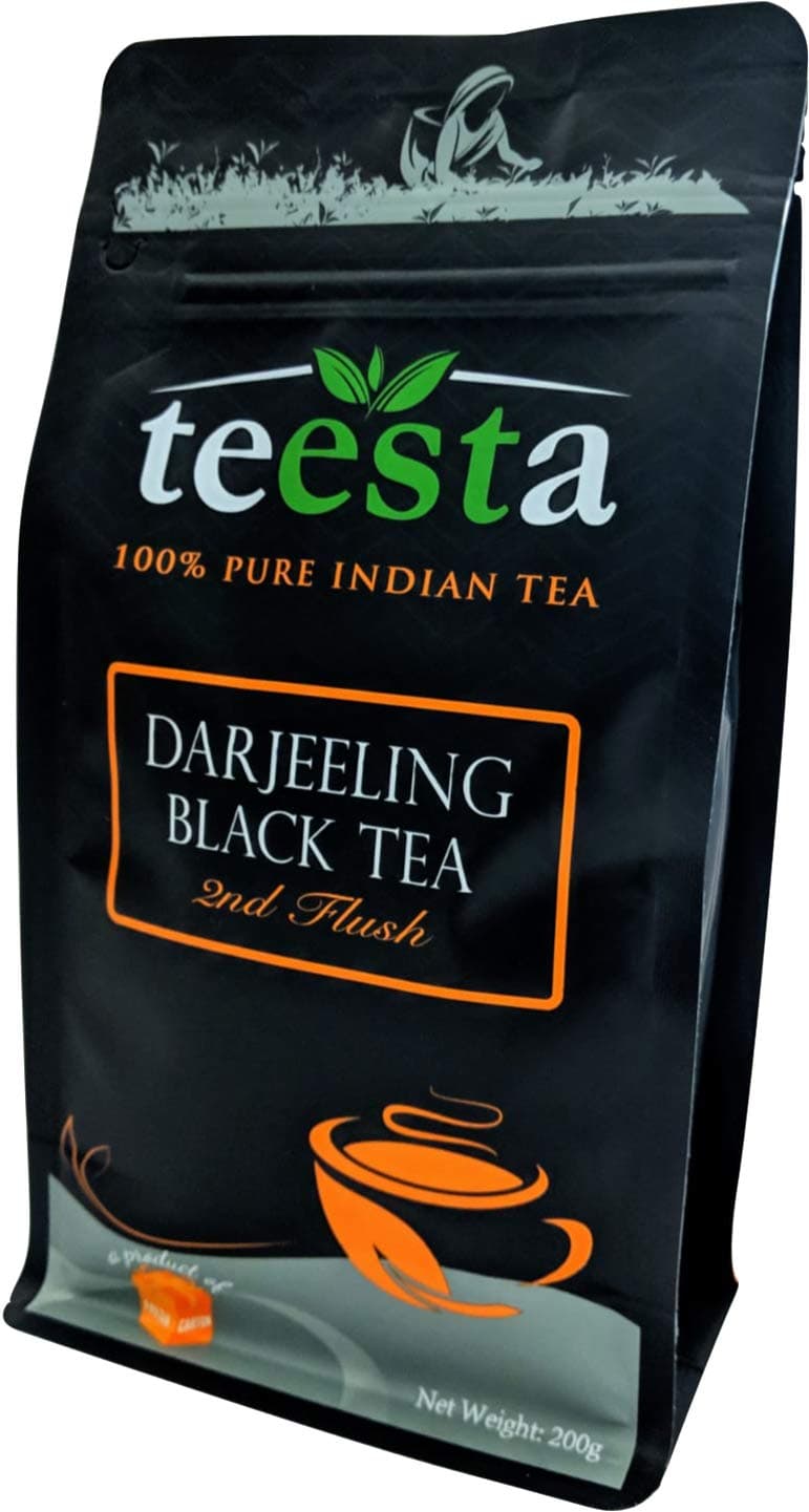 FRESHCARTON - Darjeeling Second Flush Black Tea | 7.06oz / 200gm | Black Tea loose leaf from Single Estate | High Energy Teas & Strong Muscatel