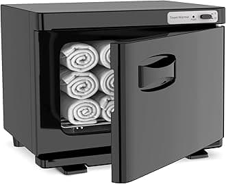 Hot Towel Warmer SalonDepot 8L Capacity Spa Towel Warmer with Compact Design for Salon, Barber Shop, Massage & Facial (Black)