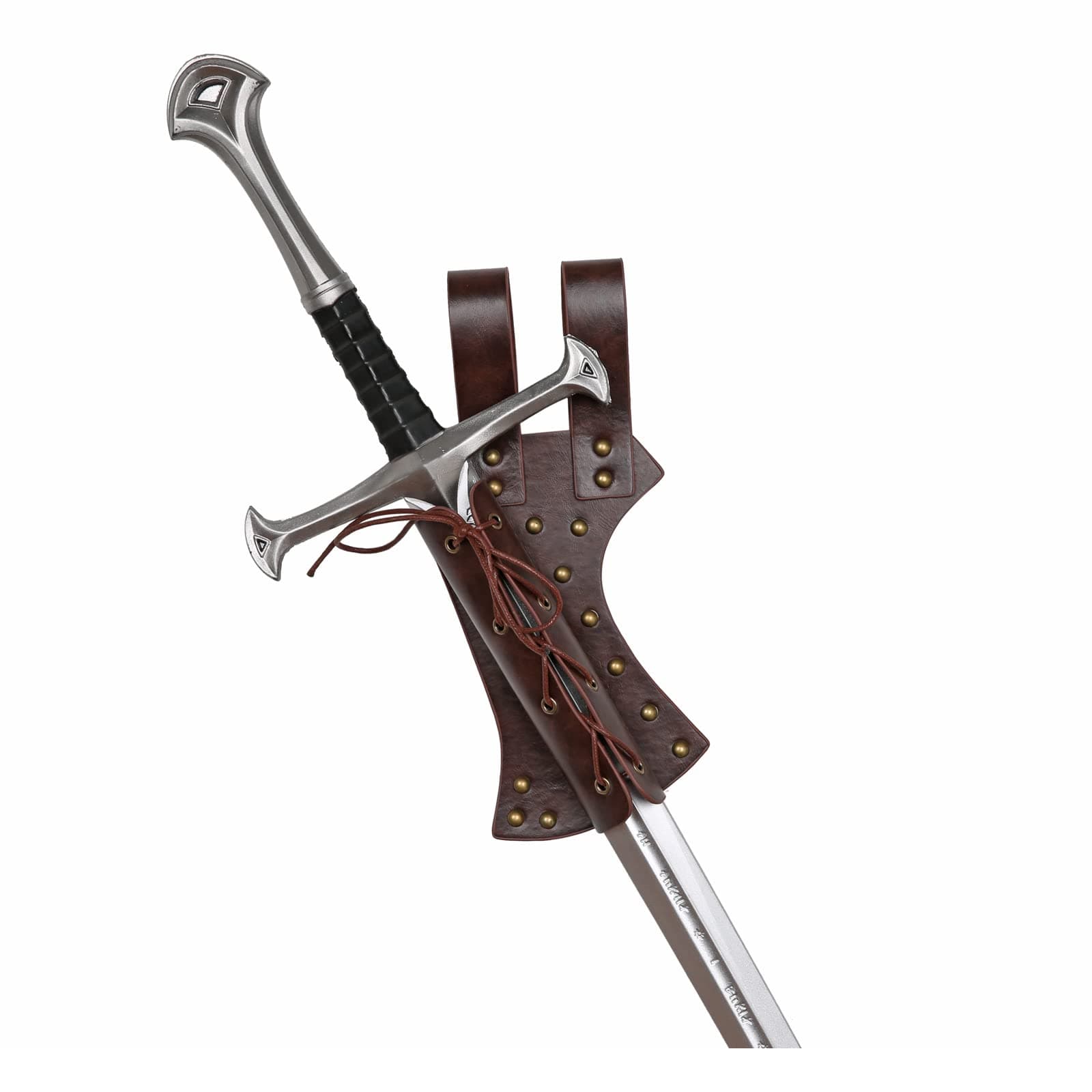 Leather Sword Frog LARP Medieval Sword Belt Costume Accessory Rapier Knight Sword Holster(Longsword not Included)