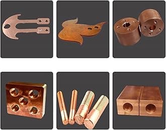 Copper Flat Bus Bar Stock 10mm x 50mm x 1200mm / 47.24 inch Long, 1Pcs 10mm Thick 99.9% .999 C110 Pure Cu Copper Battery Metal Solid Round Busbar