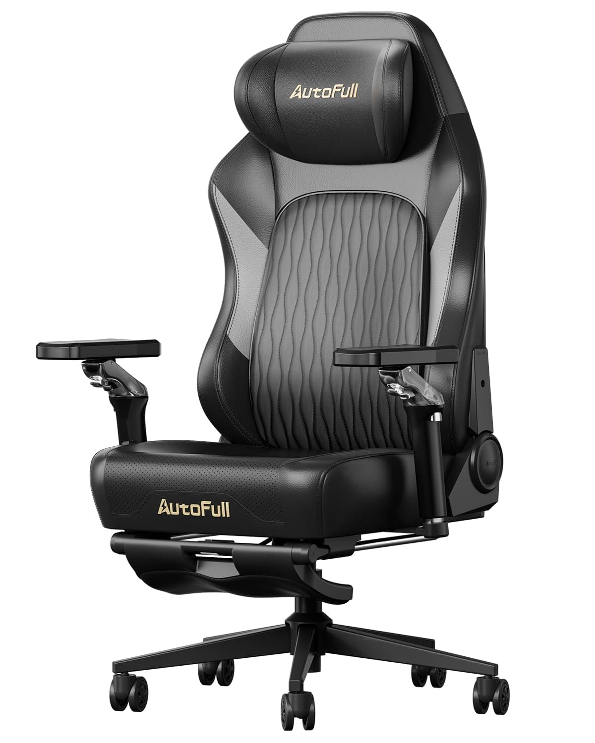 M6 Gaming Chair with Ventilated Heated Cushion and AUTO Dynamic Tracking Lumbar Support Office Chair, Black