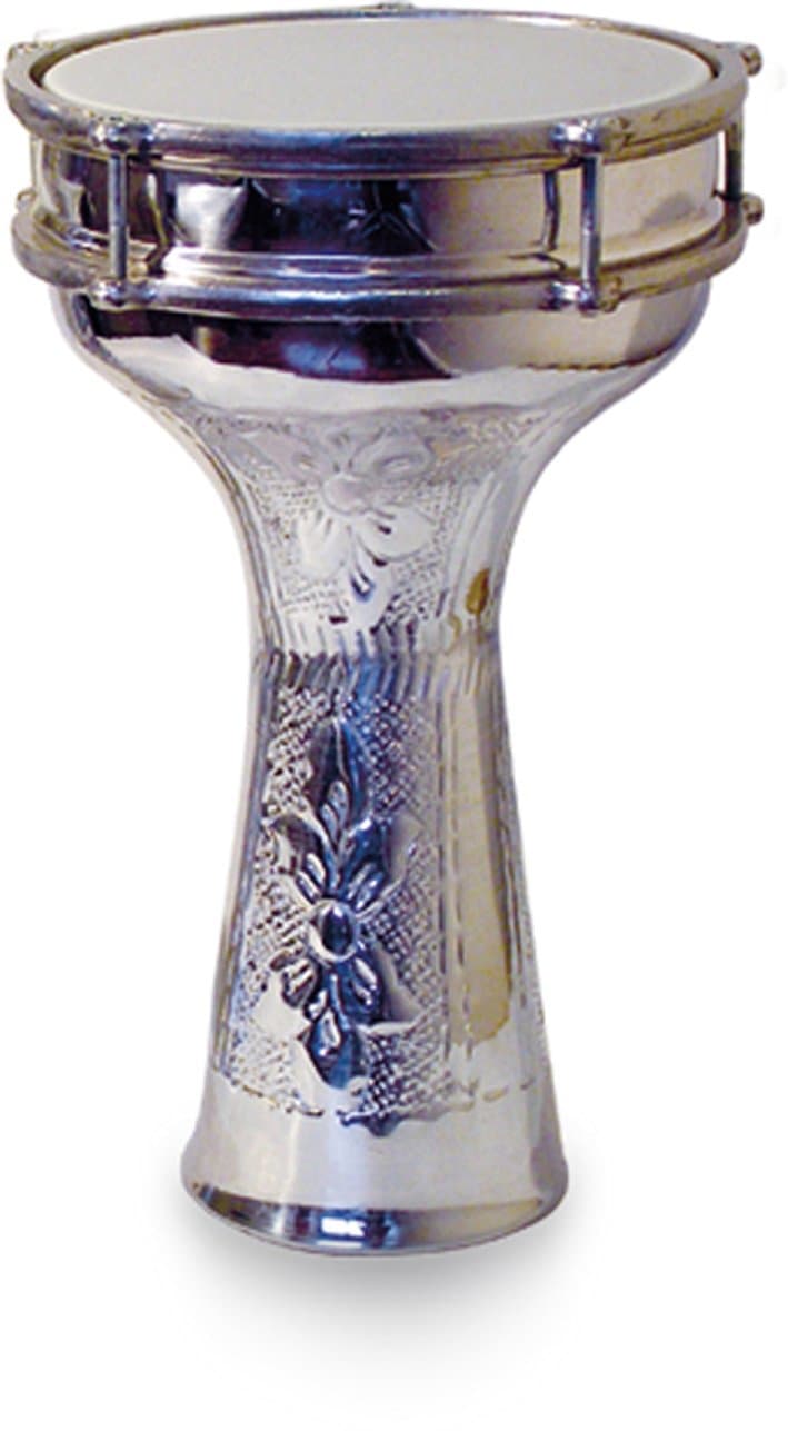 Vatan 304 Turkish carved goblet Drum Medium Size with bell Diameter 18.5 cm Grey