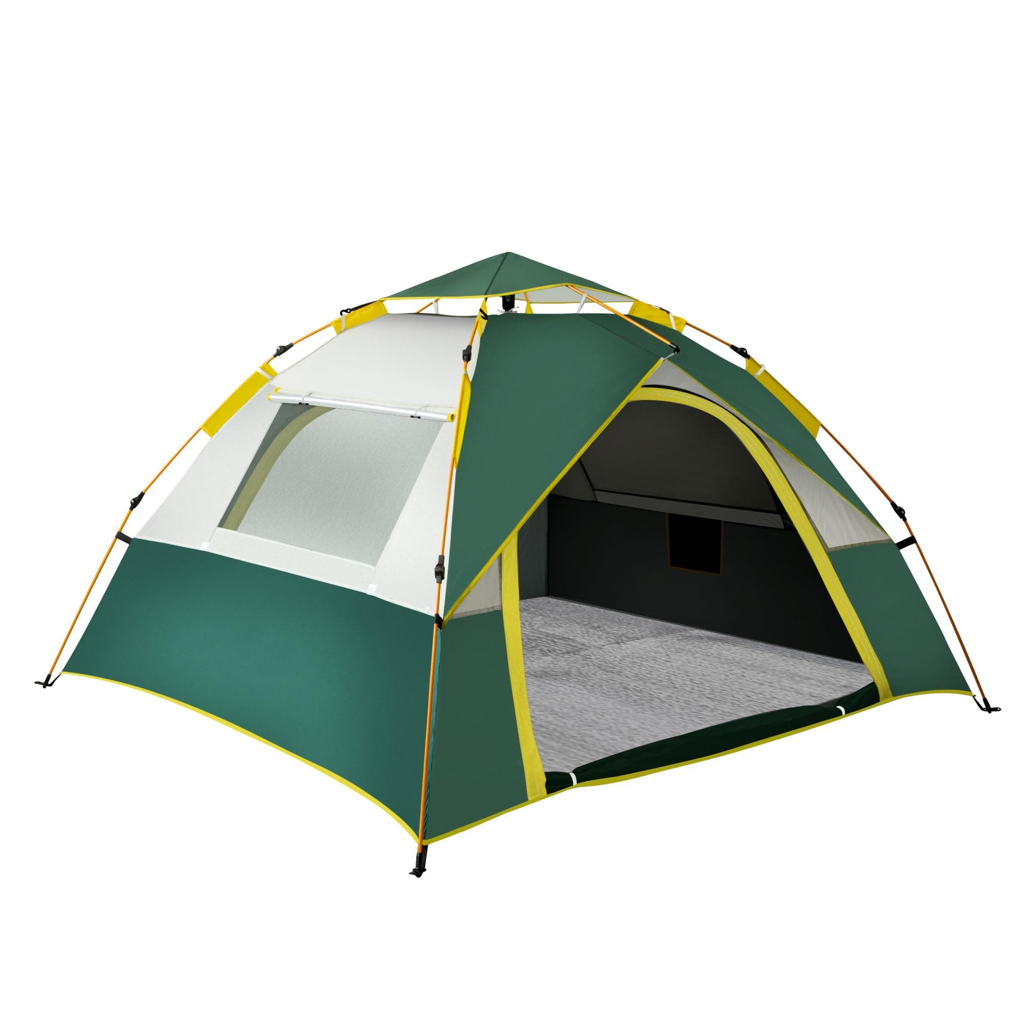 Pop Up Tent,Instant Tents for Camping 60s Setup,2-4 Person Camping Tent Automatic 4 Seasons Waterproof Family Dome Tent for Backpacking,Hiking,Double Layers with Free moisture-proof pad(210*200*135cm)