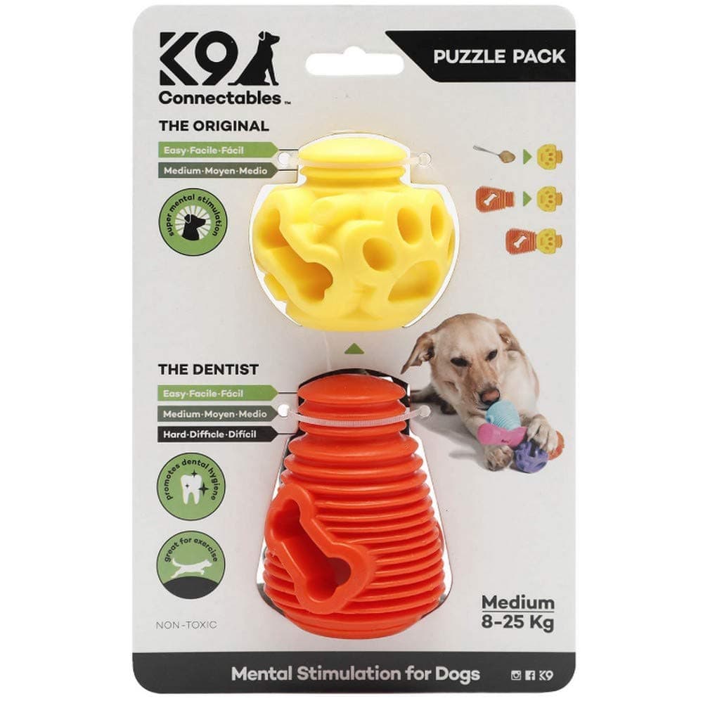 K9 Connectable Medium Puzzle Pack Orange & Yellow, 1000 G