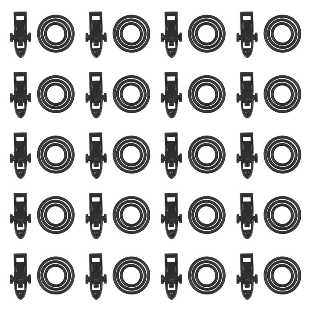 Fishing Hooks Keeper Fish Lure Bait Holders with Elastic Rubber Rings for Worm Hooks and Treble Hook,20pcs