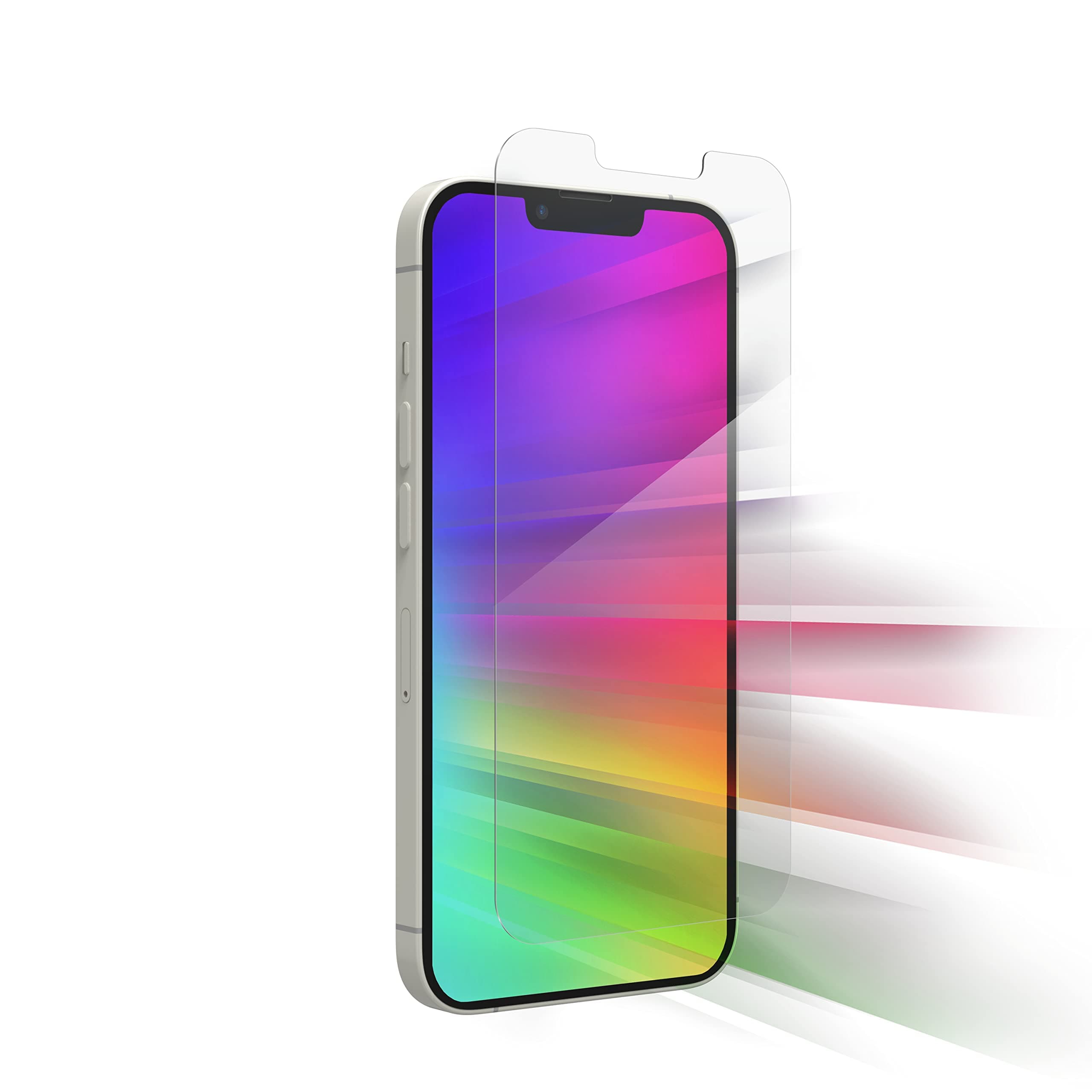 ZAGG Glass Elite VisionGuard Screen Protector for Apple iPhone 17e/ 16e/ 14/13/ 13 Pro - 5X Stronger, Blue-Light Protection, Anti-Fingerprint Technology, InvisibleShield, Easy to Install