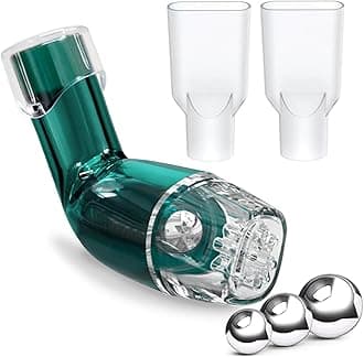 Flutter Valve, Breathing Exercise Device for Lungs, Adjustable Resistance Natural Mucus Clearance, Portable Lung Exerciser Device | Breathing Trainer