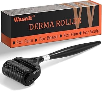 Titanium Derma Roller For Face Hair Beard，Beard Microneedle Roller For Men With Storage Case，Scalp Derma Roller For Women，Personal Use Microneedling Roller Microdermabrasion Beauty Instrument