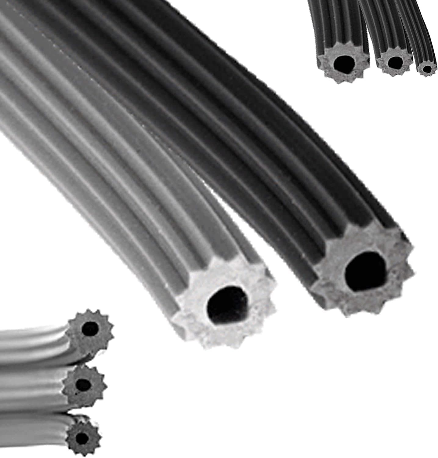 Spline - Home Replacement Window Screen Splines - Outdoor Patio Screening Spline - Custom Sizes, Colors & Options - Material Type: (Smooth Vinyl - Gray), Size: (0.090") Spline