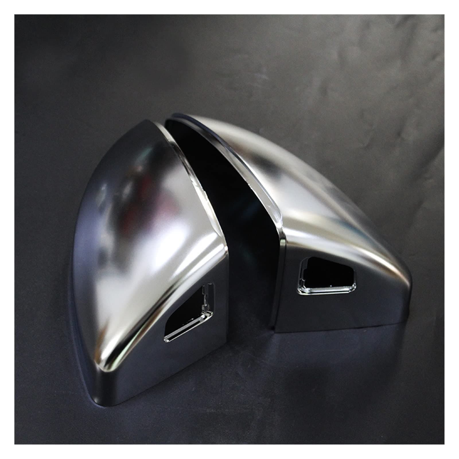 HAIYUN 2 Pcs Wing Mirror Cover for A-udi TT 2015 2016 2017, Mirror Housing Trim Sun Proof And Rain Proof Scratch Resistan Protective Case,B-With Lane Assist