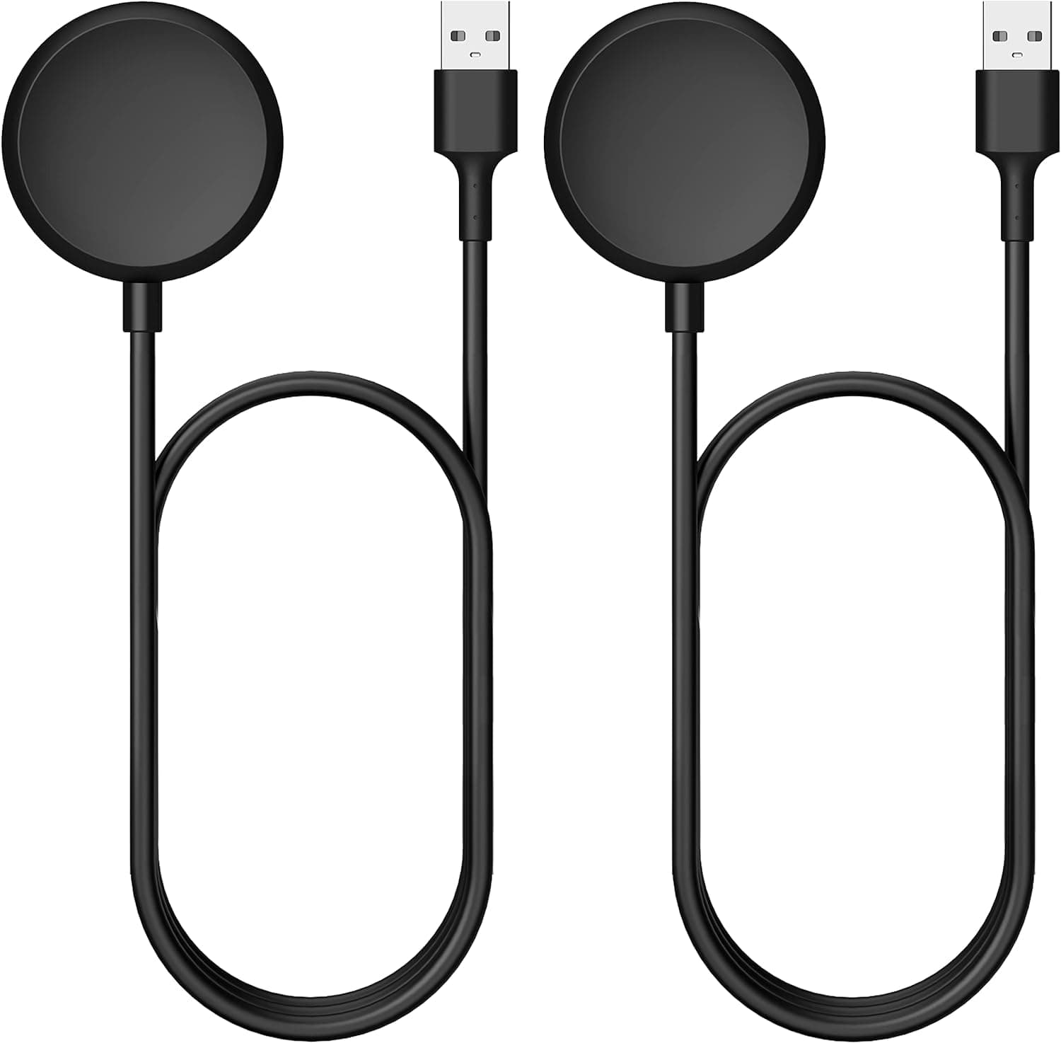 TUCANA 2PCS USB Charger Cable Compatible for Google Pixel Watch (Black)