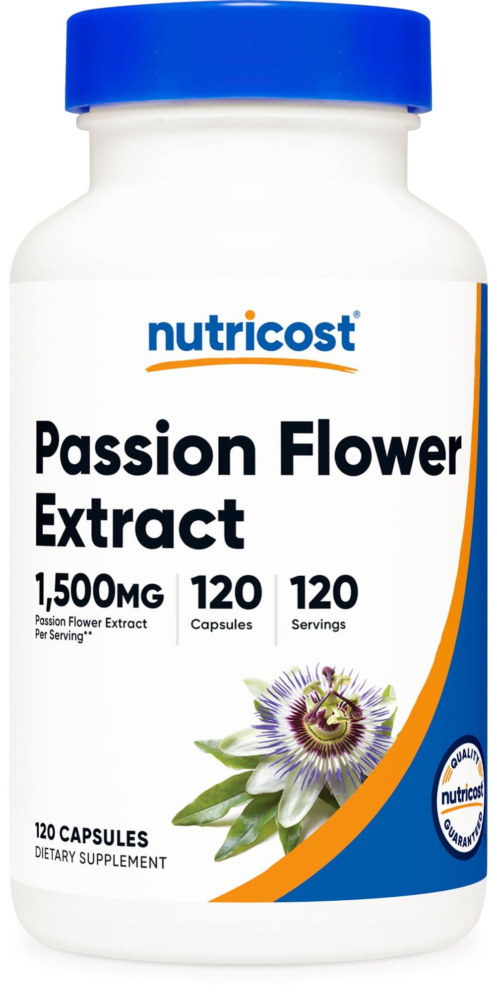 Nutricost Passion Flower Extract 120 Capsules for 120 Servings Per Bottle - Gluten Free, Non-GMO, and Vegetarian Friendly