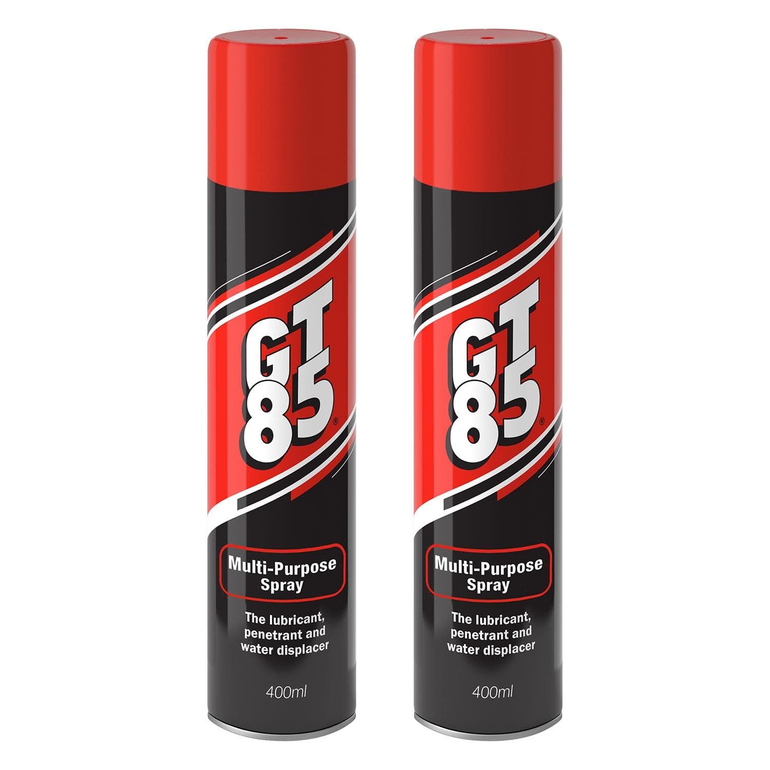 GT85 Spray 400ml: Lubricates, Cleans & Protects Metal/Composite, Rust Defense, Stuck Parts Ease, Shine Restore, Squeak Eliminate, Moisture Disperse, Pack of 2