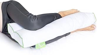 Sleep Yoga Leg Back Sleepers & Side Sleepers, Ergonomically Designed Down Alternative Between & Under Pillow for Knee Support, Hypoallergenic & Washable, 26" x 13" x 3"/One Size, WHITE