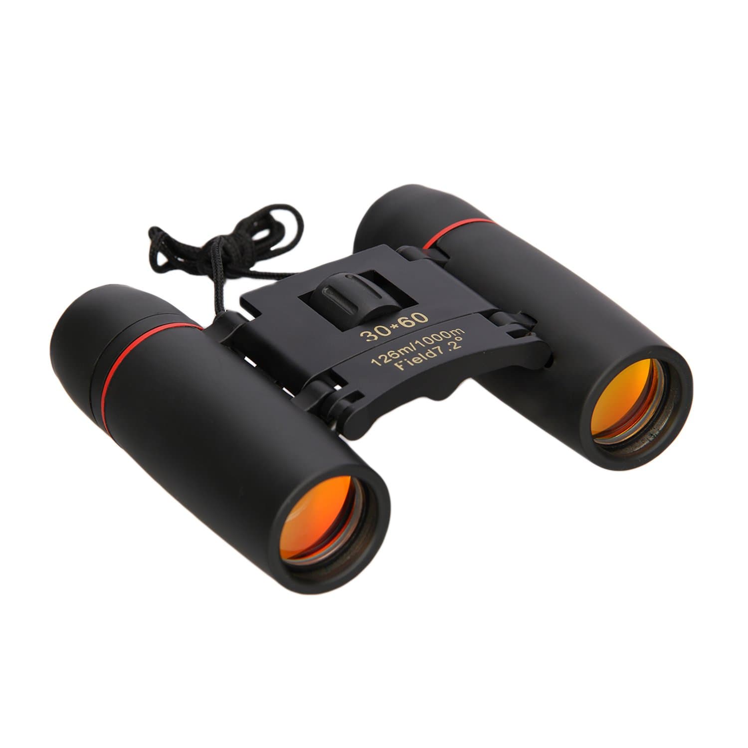 M MILLIONGADGETS 30 x 60 Zoom Mini Travel Folding Day Night Vision Binoculars Telescope 126-1000M