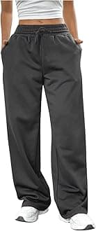 SOLY HUX Girl's Straight Wide Leg Sweatpants Casual High Waisted Baggy Joggers Track Pants