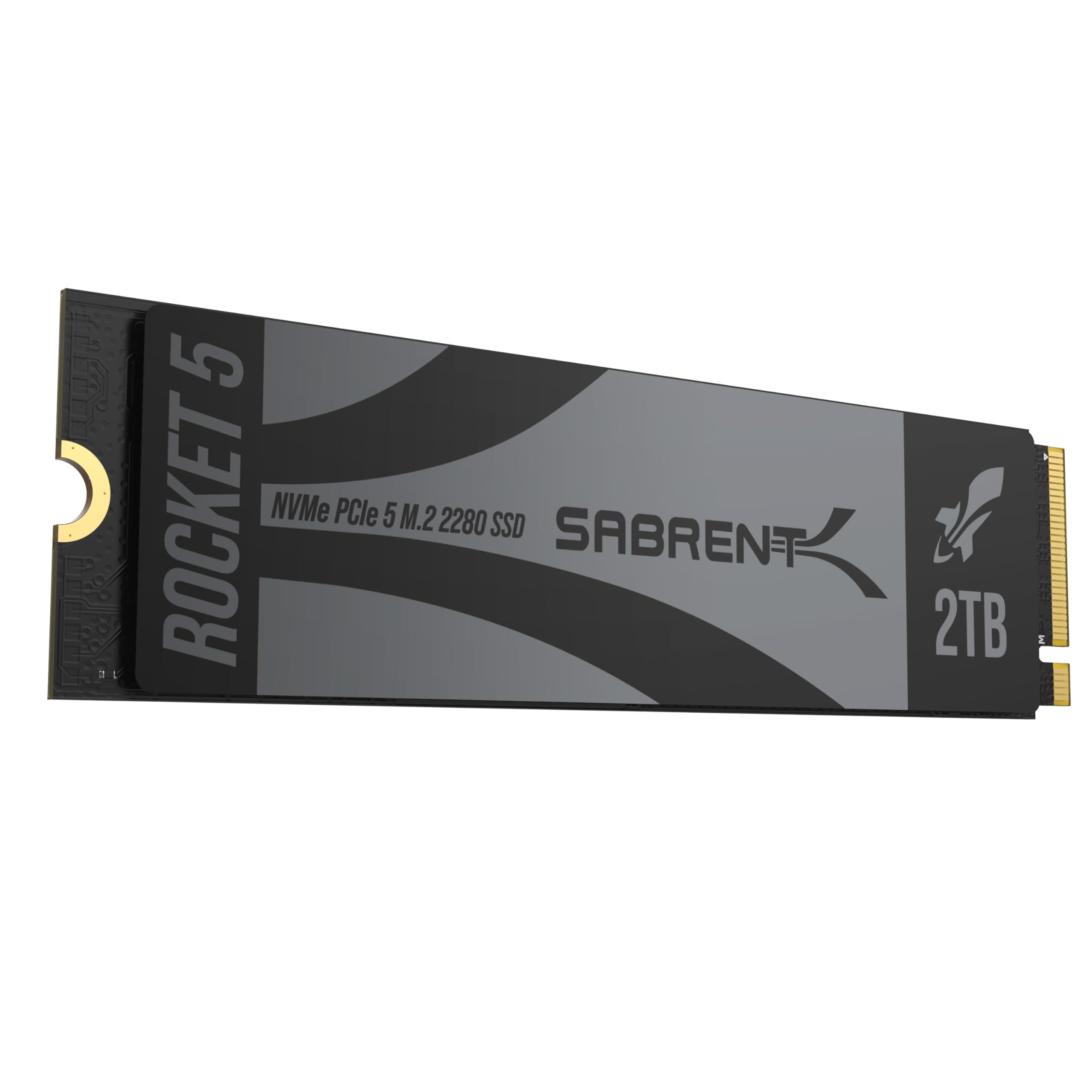 SABRENT Rocket 5 M.2 NVMe SSD 2TB PCIe GEN 5, 14,000MB/s Internal Solid State Drive, 2280 Gaming Performance Hard Drive, Backward Compatible (SB-RKT5-2TB)