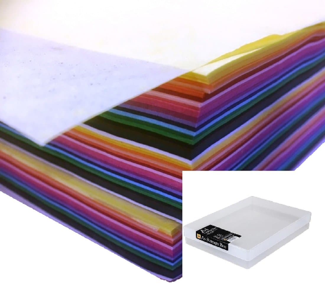 DALTON MANOR Tissue Paper 1440 A4 Sheets Supplied in A Weston Craft Storage Box 10 Assorted Colours