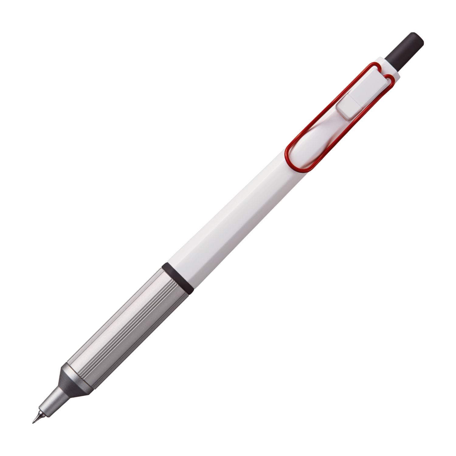 Jetstream EDGE 0.28mm Oil-based Ballpoint Pen, White Red Body (SXN100328W.15), Black