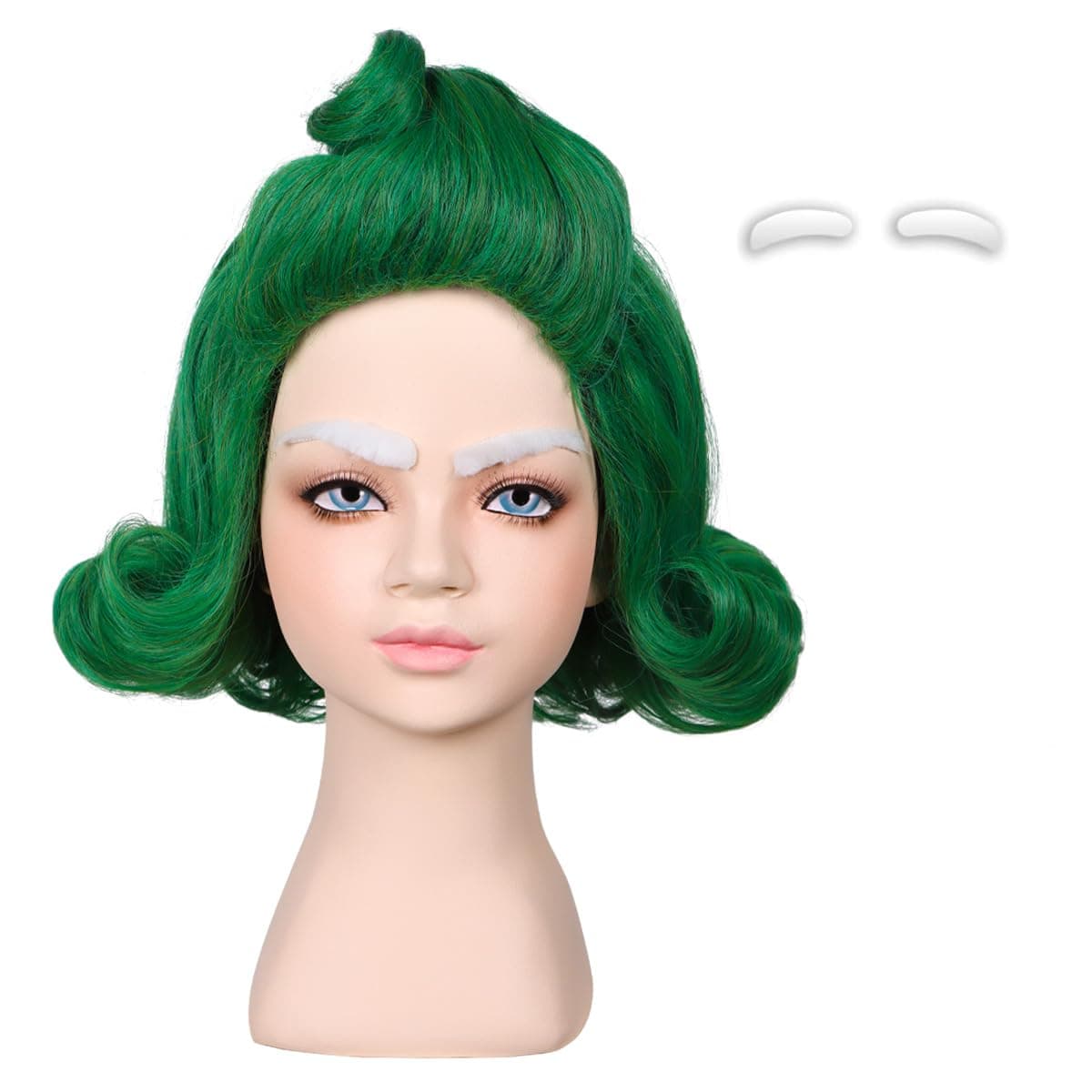 Green Styled Cosplay Wig for Halloween
