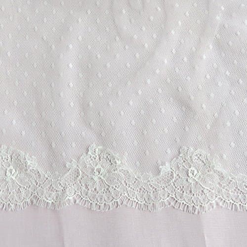 Ivory Polka dot Mantilla Veil Elbow Length with Blusher