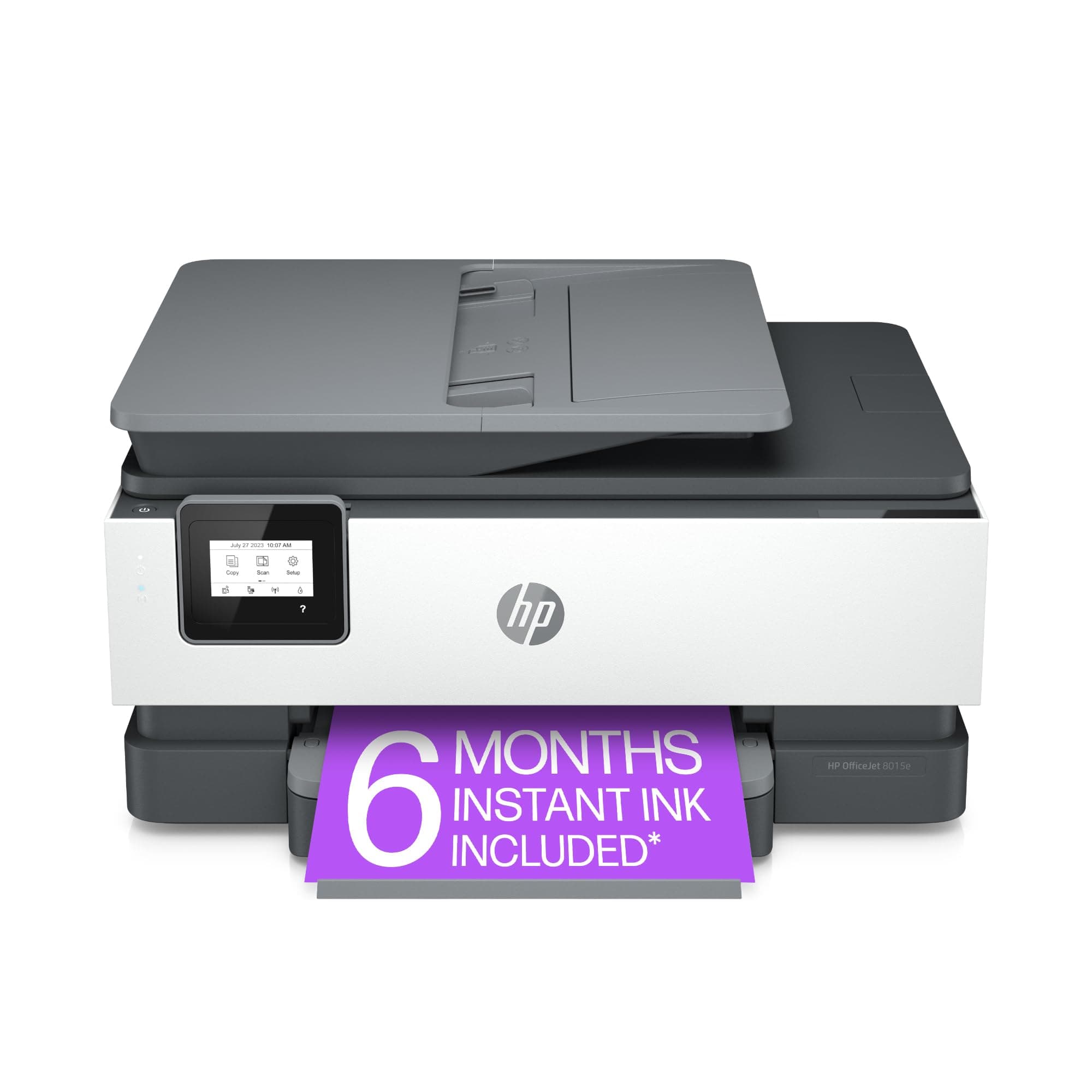 HP OfficeJet 8015e All-in-One Wireless Color Printer for Home Office, with Bonus 6 Months Free Instant Ink with HP+, Compatible with Alexa (228F5A)