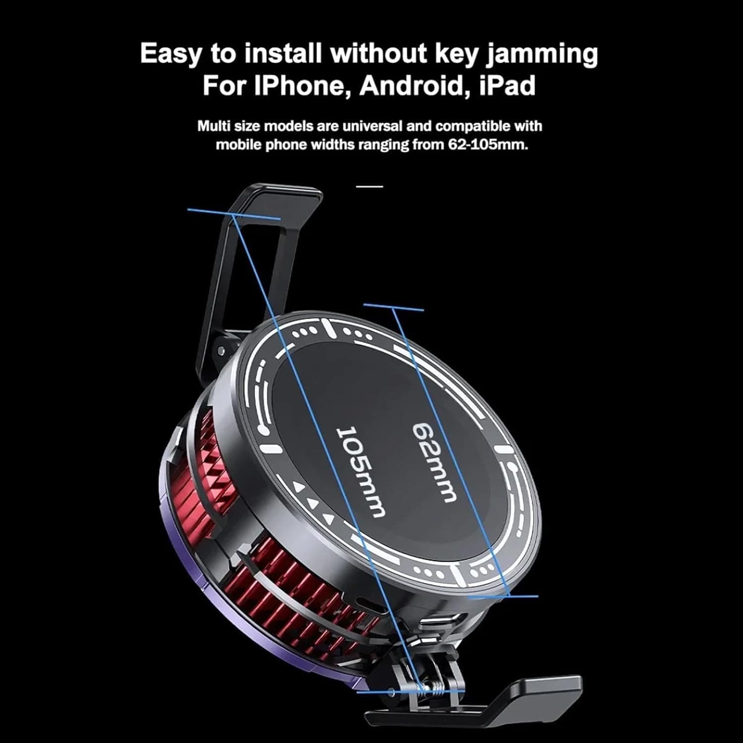 Phone Cooler YOVDA Magnetic Cell Phone Cooling Fan with Semi-Conductor Cooling Chip, Universal Phone Semiconductor Radiator for Android/Tablet/iPad Gaming/Switch (Purple)