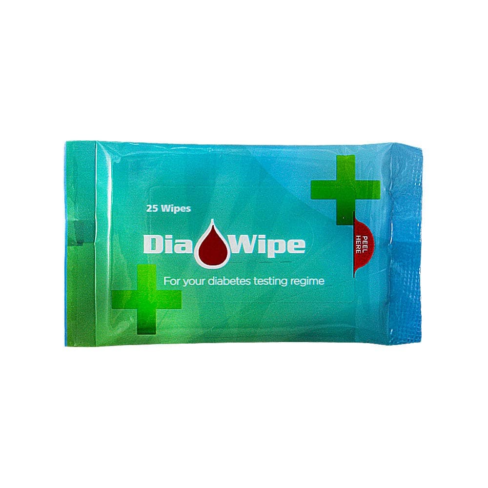 Diabetes Finger Testing Wipes – 25 Wipes per Packet, Alcohol-Free, Fragrance-Free, Perfect for Accurate Blood Glucose Testing