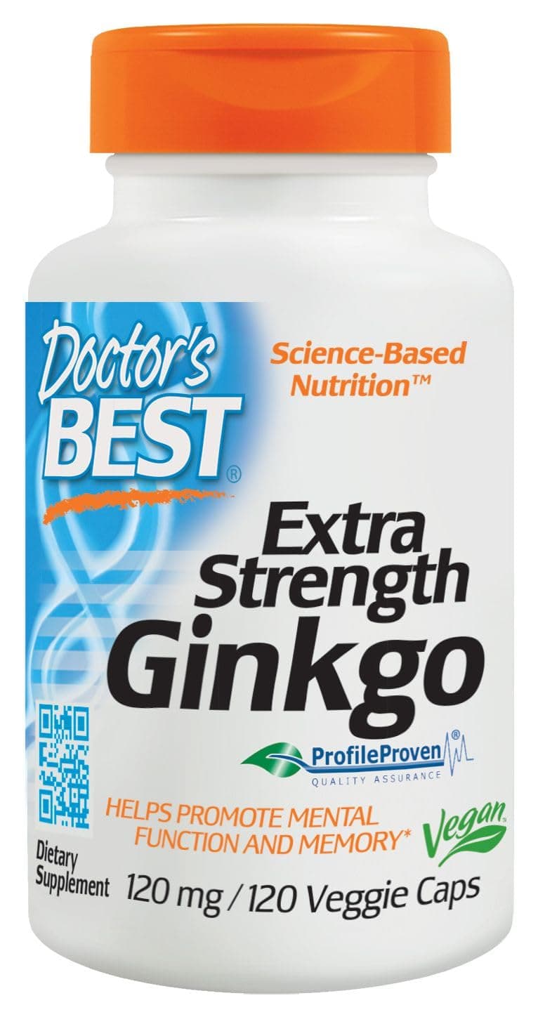 Doctor's Best, Extra Strength Ginkgo, 120 mg, 120 Veggie Caps