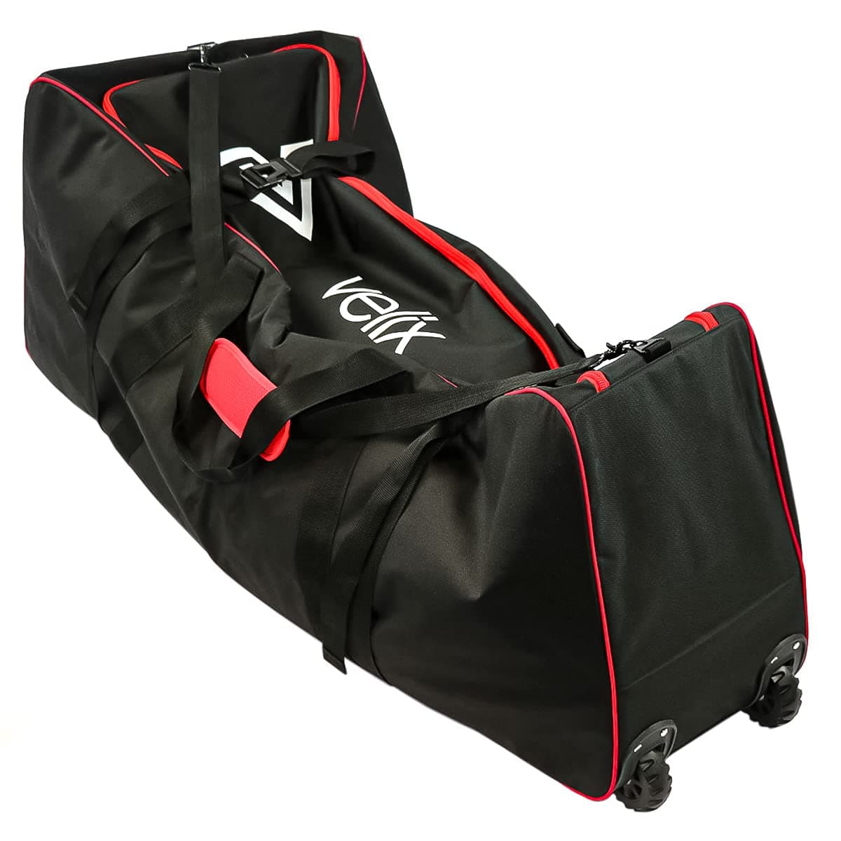 velix Transport Bag for E-Scooter - 120 x 50 x 50 cm Foldable Carry Bag with Wheels - Waterproof Scooter Bag, Black, L
