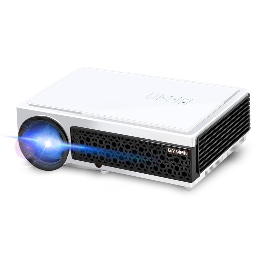 Projector LCD Home Theater Projector Video Support 1080P with Free HDMI Cable 3000 lu
