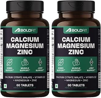 Calcium Tablets 1000 mg with Magnesium & Zinc for Women and Men, Calcium Supplement for Bone & Joint Support, 120 Tablets