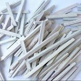 Crunchy, Brittle and Sun Dried PACK OF 60 Pcs Natural White Limestone Slate Pencils. Consistent Size and Genuine Limestone Slate Pencils. 100% Natural and Safe to use.