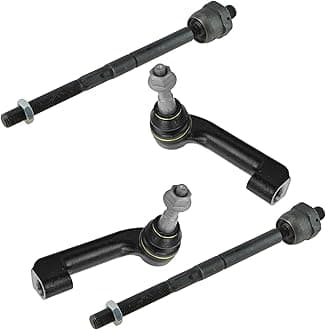 TRQ Front Inner and Outer Tie Rod Set Compatible with 2007-2014 Ford Expedition 2009-2014 F-150 Lincoln Navigator