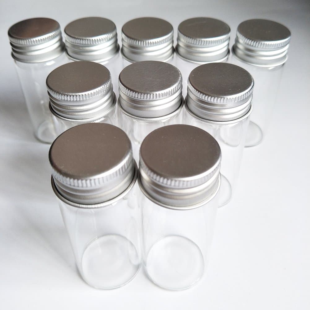 10PCS 30ml Mini Small Candy Bottle Glass Bottle Seal Bottle Vials Jars 30ml 30x70mm