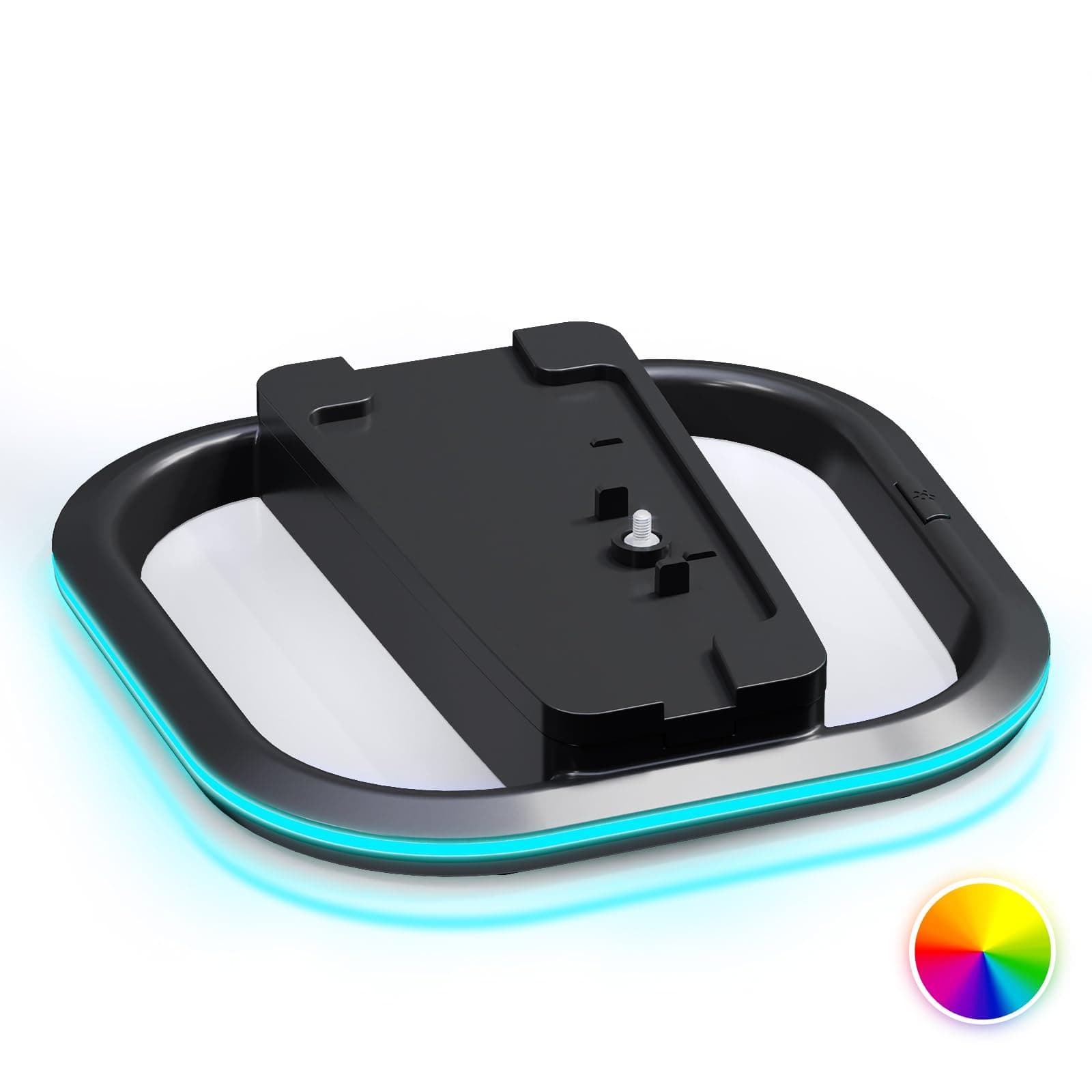 Vertical Stand for PS5/PS5 Slim/PS5 Pro Consoles, PlayStation 5 Vertical Holder with 7 RGB Lights and a Screw, Black