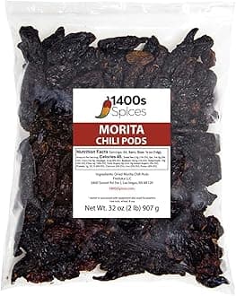 1400S SPICES 2lb Morita Chipotle Dried Whole Chile Peppers Bulk, Food Service