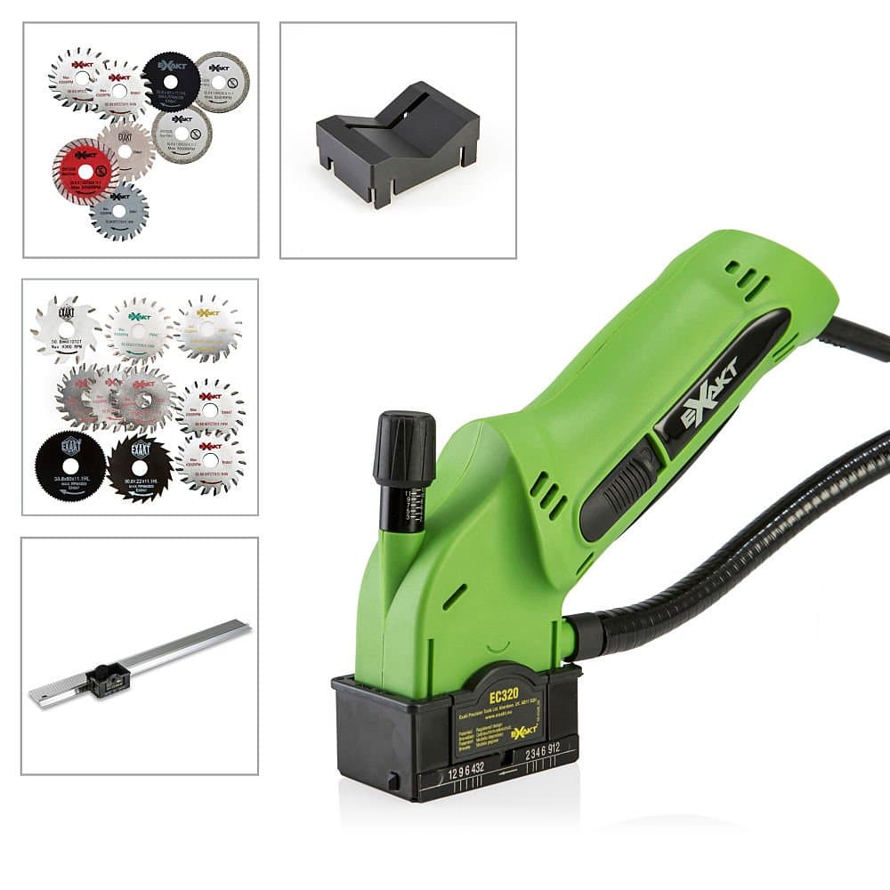 Exakt EC320 Saw with, 8 Blades, V Guide, Edge Guide and 10 Free Blades