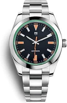 Pagani Design 1733 Men's Automatic Mechanical Watches Japan NH35A Movement Green Synthetic Sapphire Lightning Pointer 100M Waterproof Fashion Casual Sports WristWatches