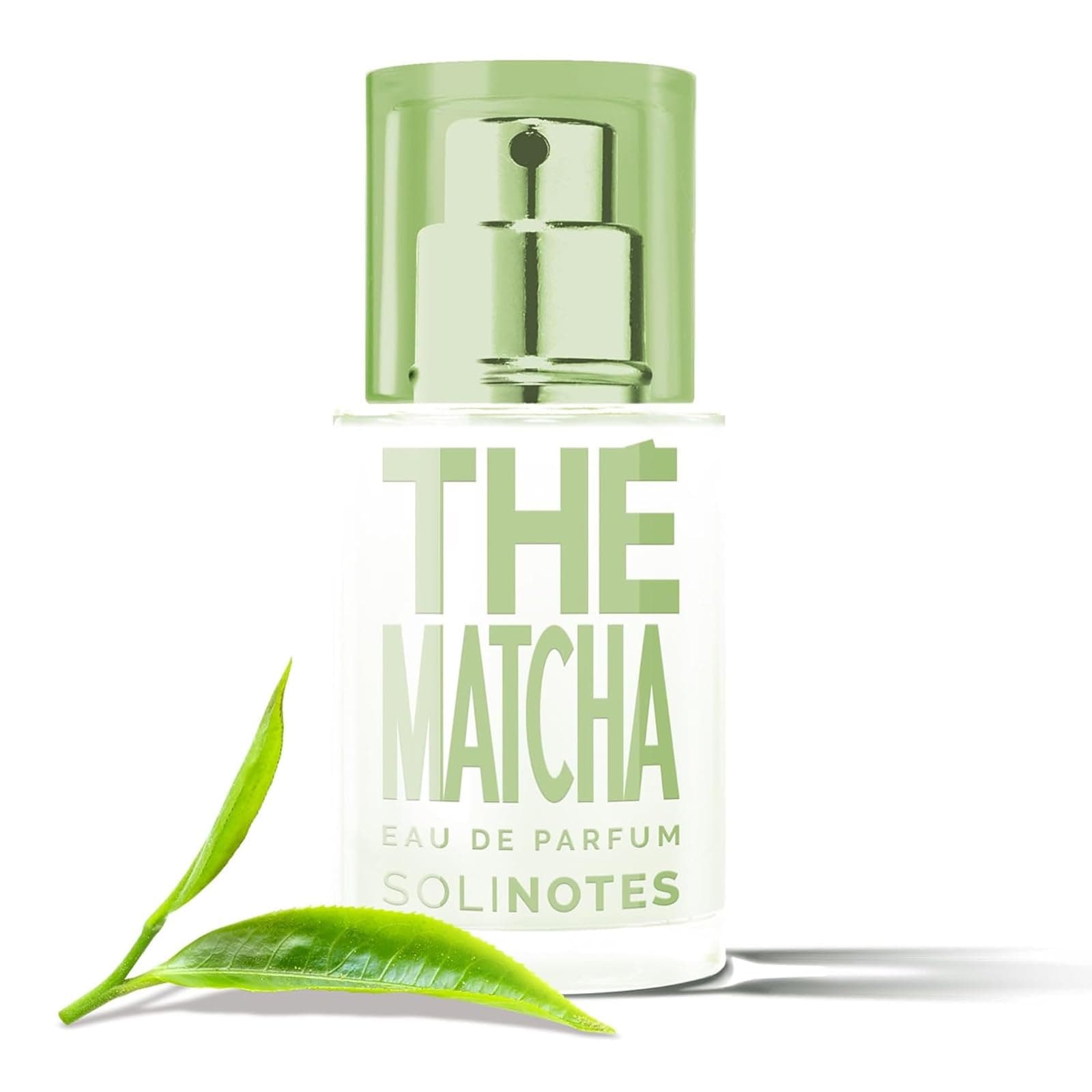 Solinotes Matcha Tea Perfume for Women, 0.5 Fl Oz/ 15 ML Eau De Parfum, Delicate Floral and Soothing Scent with Premium Ingredients - Clean Perfume, Cruelty Free, Vegan, Made in France