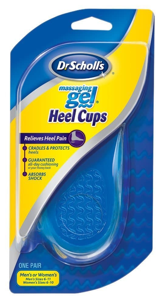 Dr. Scholl's Massaging Gel Heel Cups, Medium, 1 Pair Package