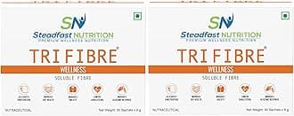 - Tri Fibre Clear Soluble Fiber Supplement for Healthy Gut & constipation Relief Gluten Free (Unflavoured 30 Sachets Pack of 2, 480g)